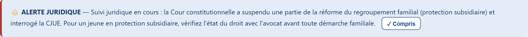 Alerte juridique