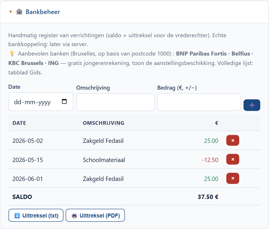 Bankopvolging