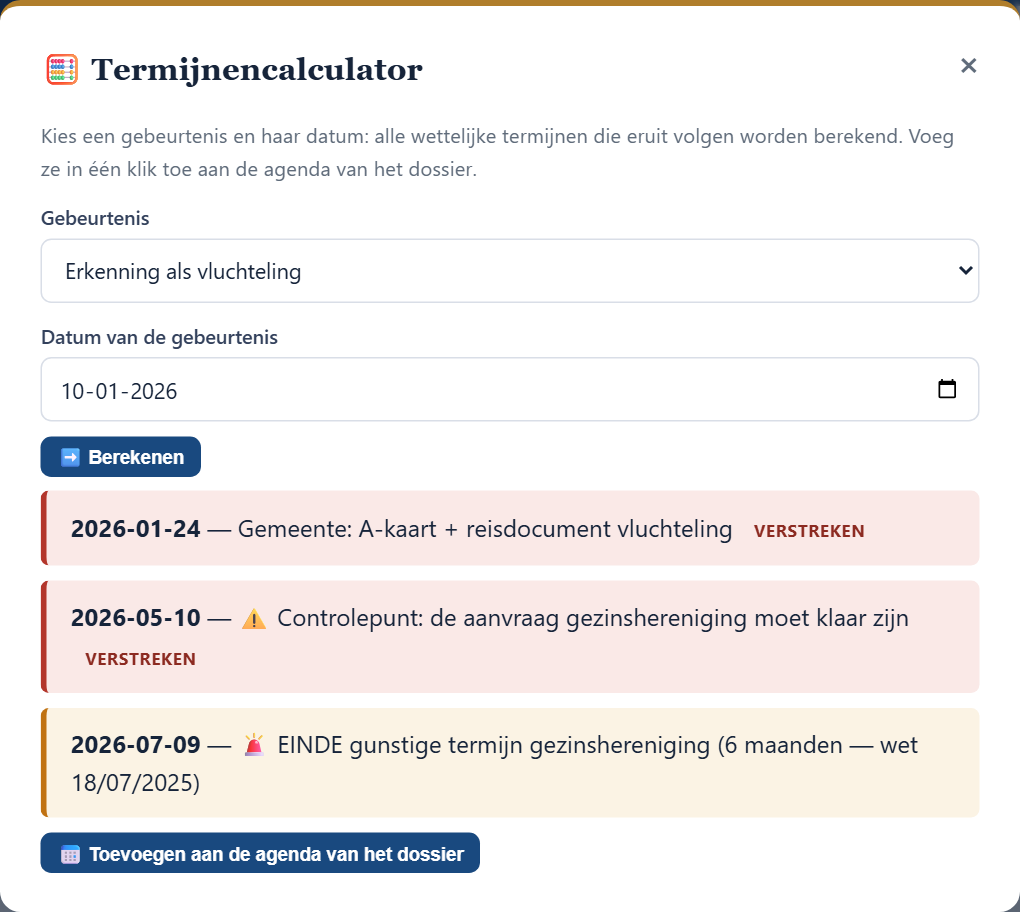 Termijnencalculator
