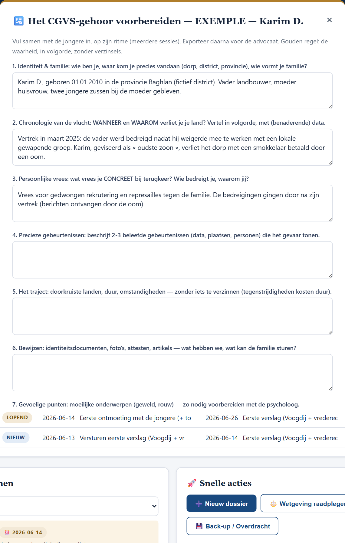 Voorbereiding CGVS-gehoor